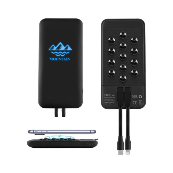 Newport Light-Up Wireless Power Bank - 6000 mAh - Image 5