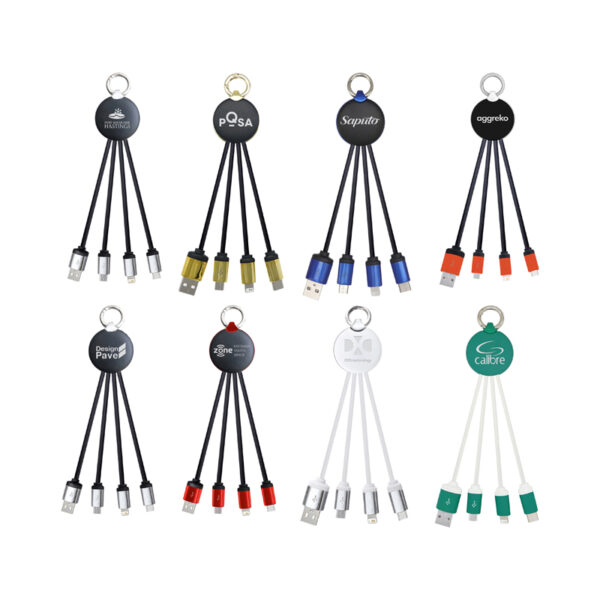 Atesso 3n1 Light Up Charge Cable - Round - Image 6