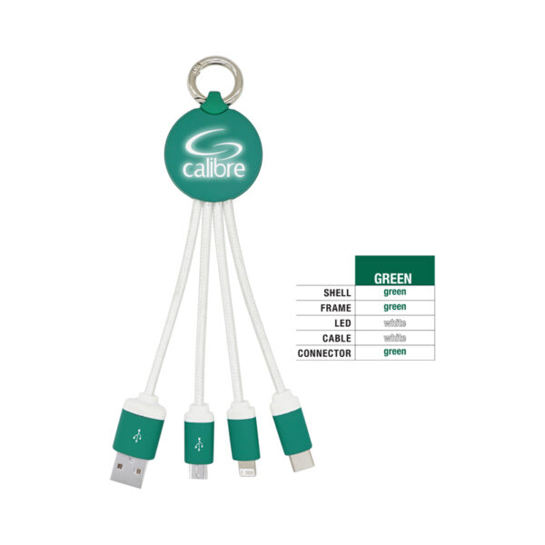 Atesso 3n1 Light Up Charge Cable - Round - Image 22