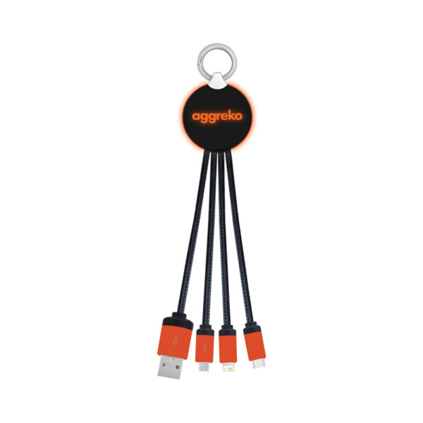 Atesso 3n1 Light Up Charge Cable - Round - Image 18