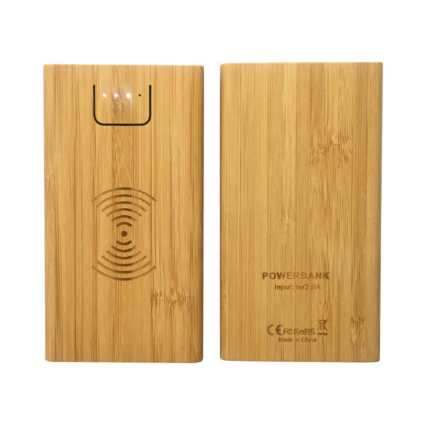 Jaegers Bamboo Wireless Power Bank - 5000 mAh - Image 2