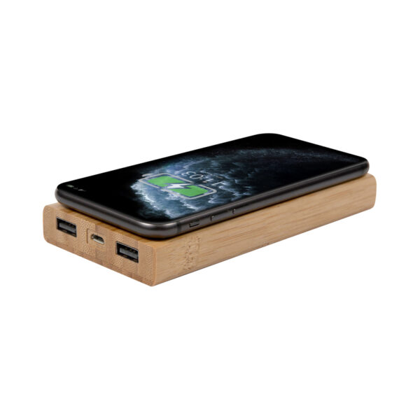 Jaegers Bamboo Wireless Power Bank - 5000 mAh - Image 6