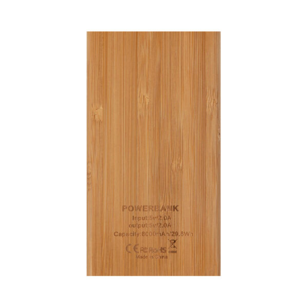 Jaegers Bamboo Wireless Power Bank - 5000 mAh - Image 5