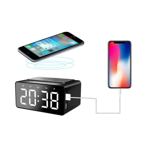 Dover Alarm Clock Wireless Charger Speaker - Image 8