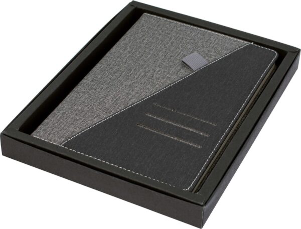 Ottawa A5 Notebook, Black/Grey - Image 2