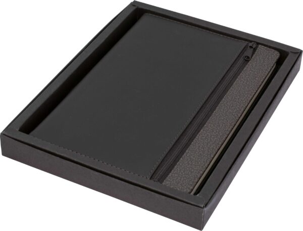 Toronto A5 Notebook,Black/Dark Grey Trim - Image 4