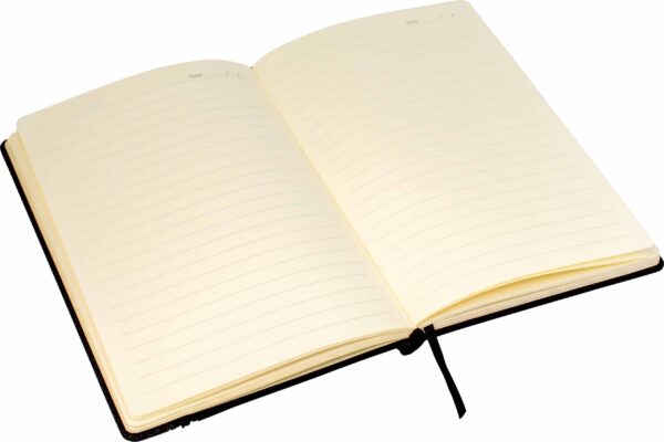 Toronto A5 Notebook,Black/Dark Grey Trim - Image 3