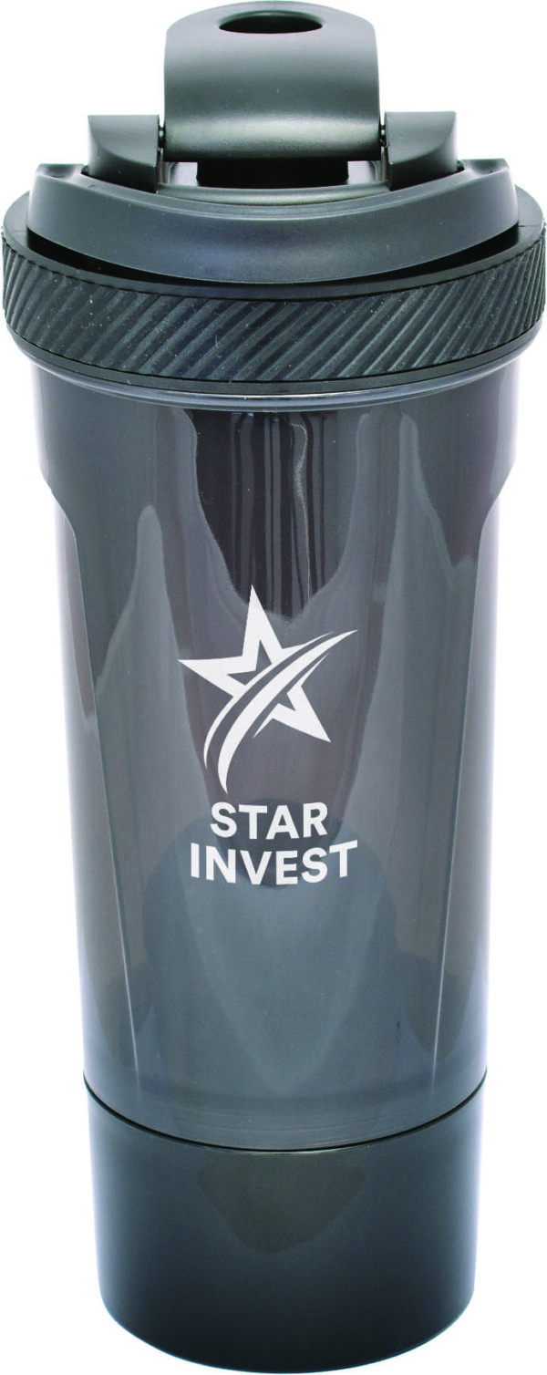 Shaker-Pro Sports Bottle, Black - Image 2