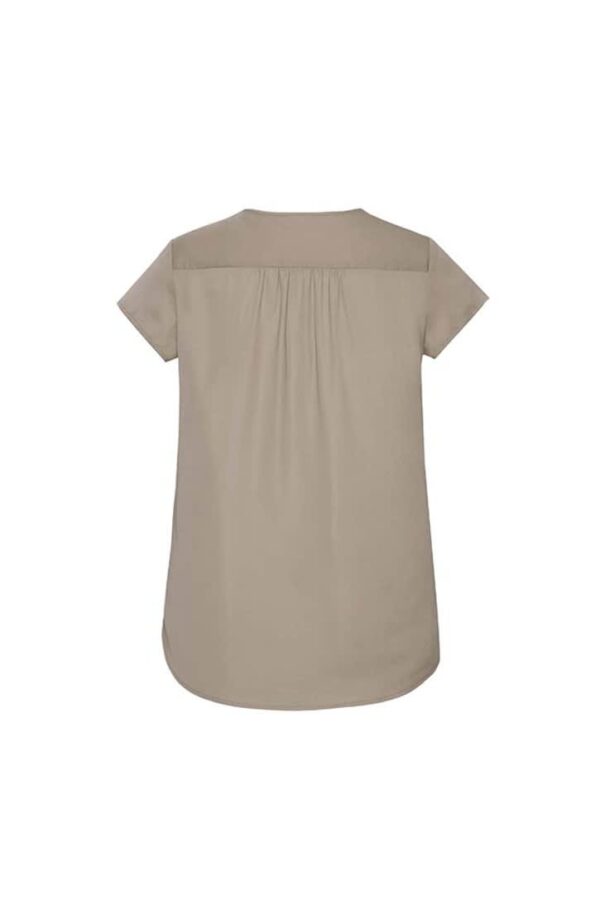Womens Kayla V-Neck Pleat Blouse - Image 9