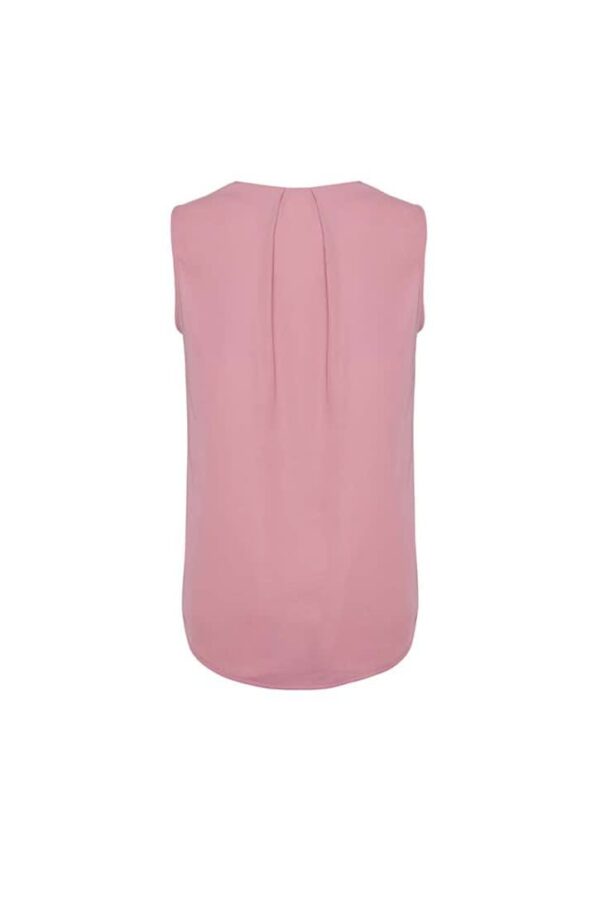 Womens Estelle Sleeveless Pleat Detail Blouse - Image 9