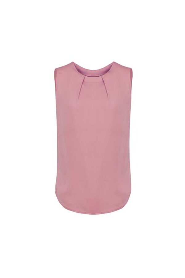 Womens Estelle Sleeveless Pleat Detail Blouse - Image 8