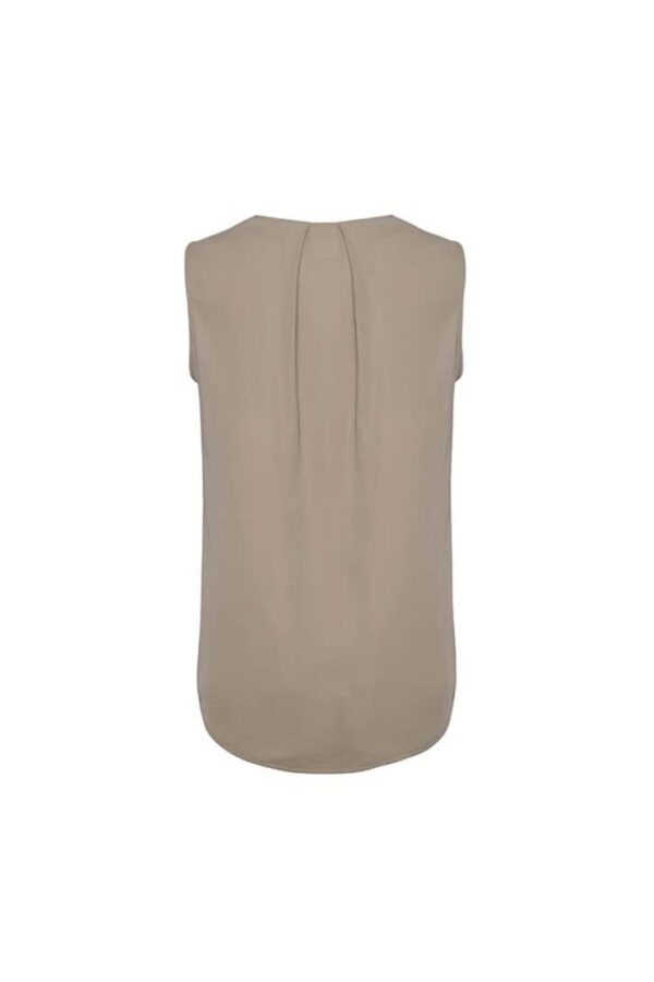 Womens Estelle Sleeveless Pleat Detail Blouse - Image 7