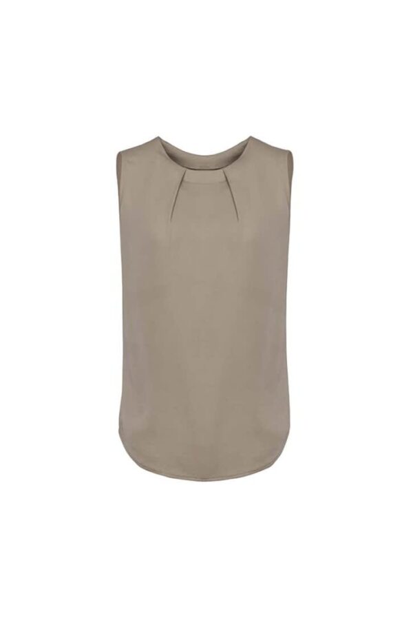 Womens Estelle Sleeveless Pleat Detail Blouse - Image 6