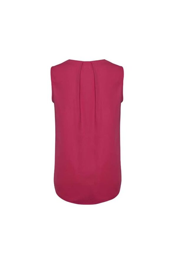 Womens Estelle Sleeveless Pleat Detail Blouse - Image 5