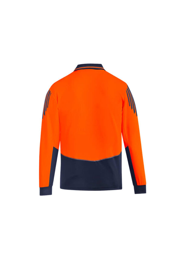 Mens Hi Vis Flux Long Sleeve Polo - Image 3