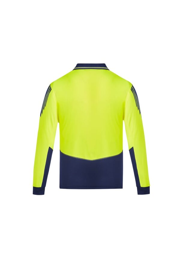 Mens Hi Vis Flux Long Sleeve Polo - Image 5