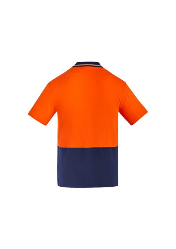 Mens Hi Vis Cotton Short Sleeve Polo - Image 2