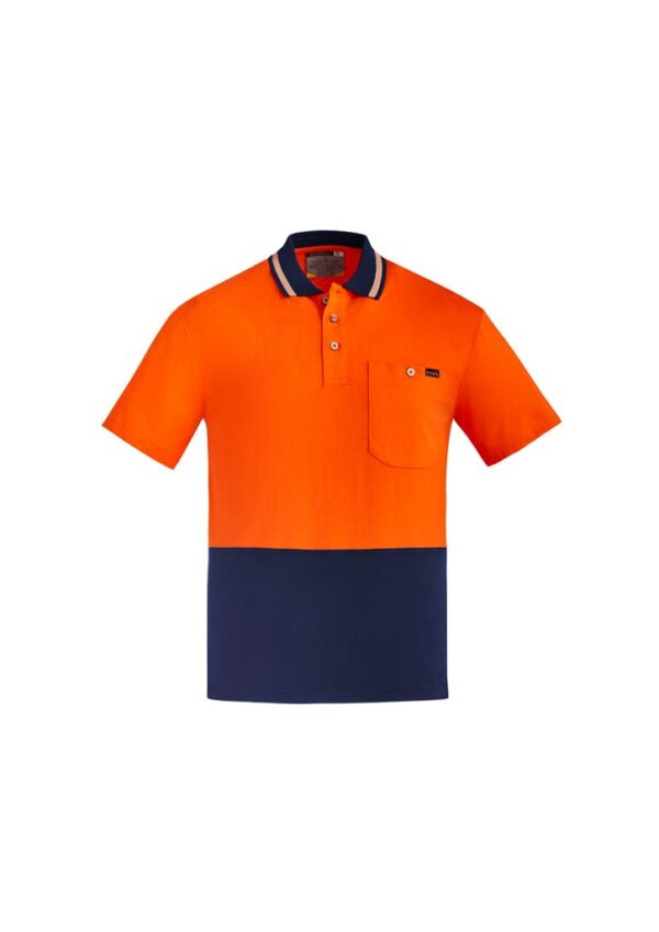 Mens Hi Vis Cotton Short Sleeve Polo