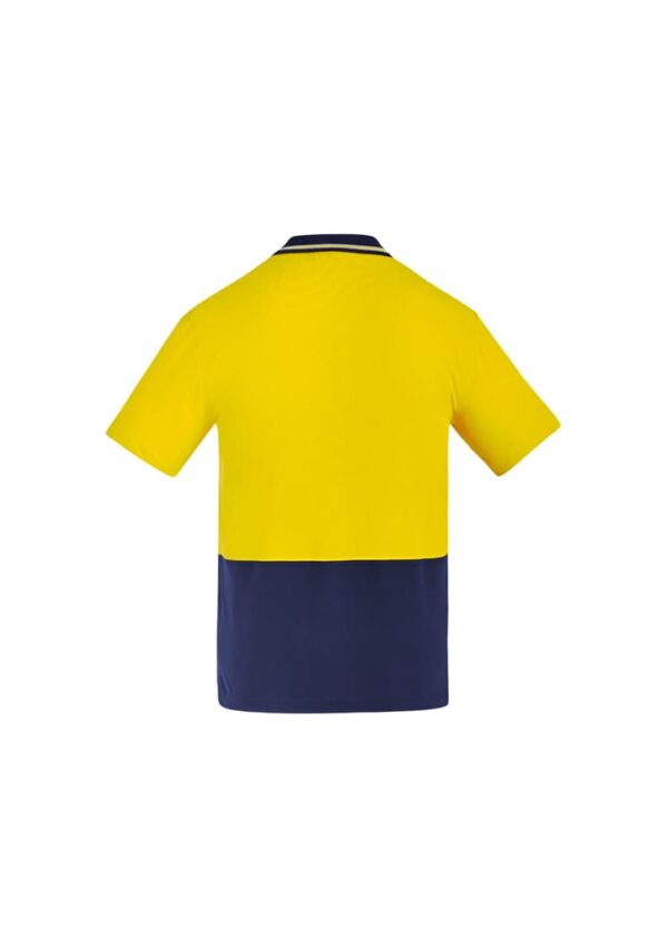 Mens Hi Vis Cotton Short Sleeve Polo - Image 4