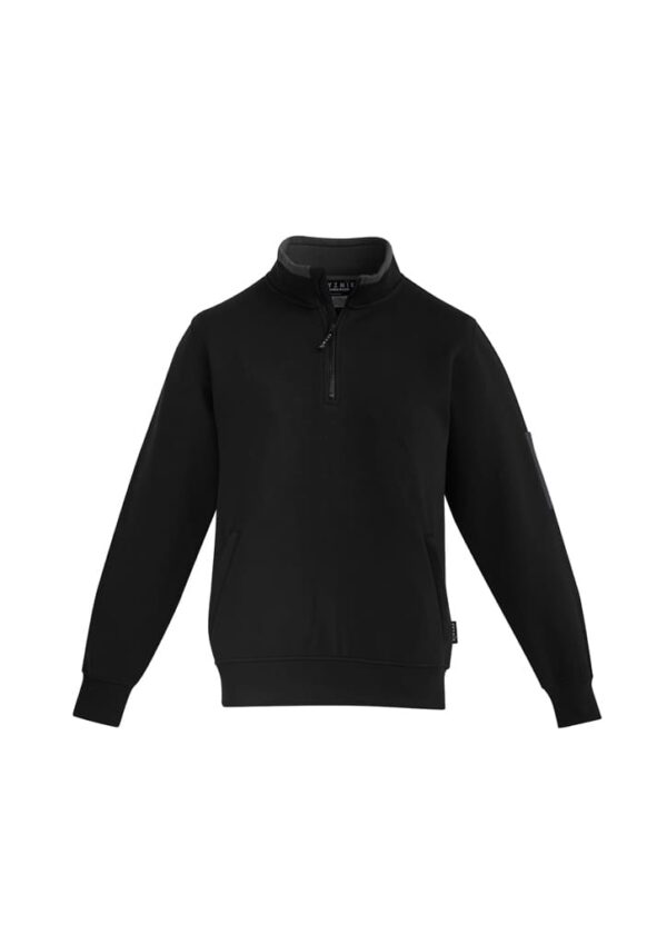 Unisex 1/4 Zip Brushed Fleece Pullover - Image 6