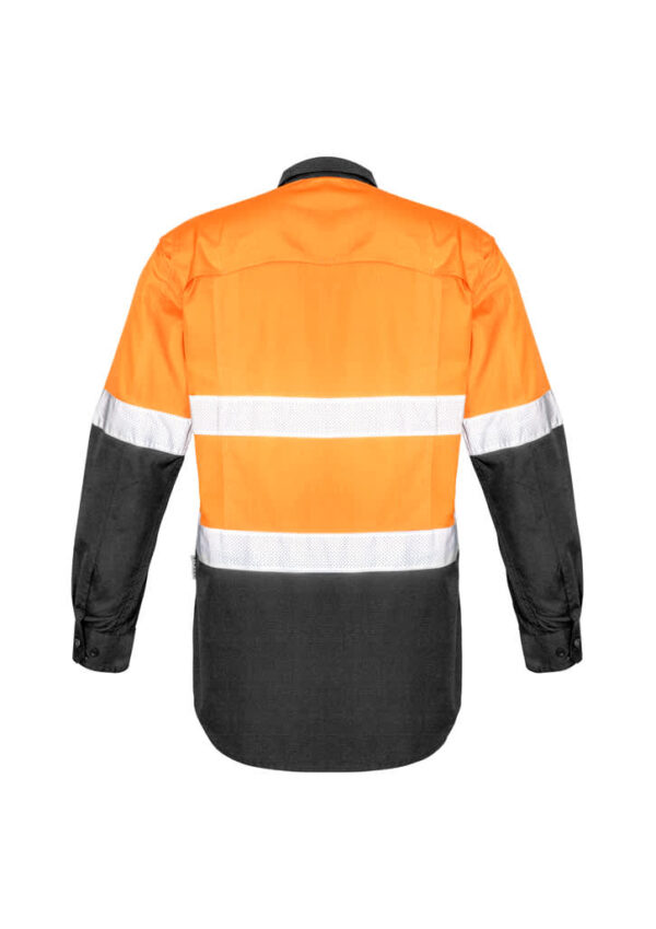 Mens Rugged Cooling Hi Vis Taped Long Sleeve Shirt - Image 5
