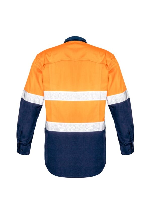 Mens Rugged Cooling Hi Vis Taped Long Sleeve Shirt - Image 7