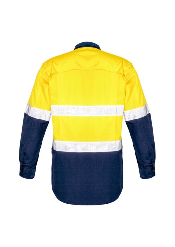 Mens Rugged Cooling Hi Vis Taped Long Sleeve Shirt - Image 9
