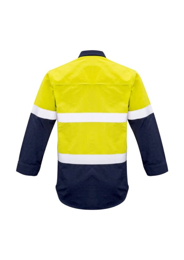 Mens Red Flame Hi Vis Shirt - Hoop Taped - Image 5
