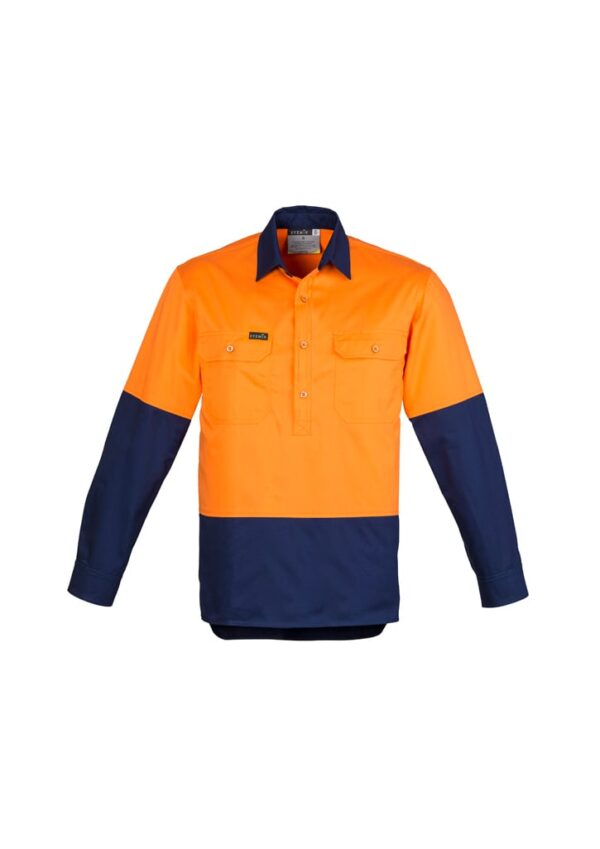 Mens Closed Front Long Sleeve Shirt - Image 2