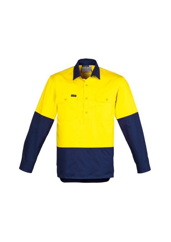 Mens Closed Front Long Sleeve Shirt - Image 4