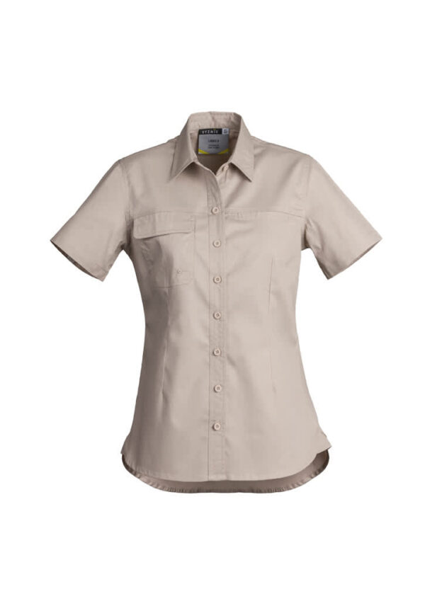 Womens Lightweight Tradie Short Sleeve Shirt - Image 2