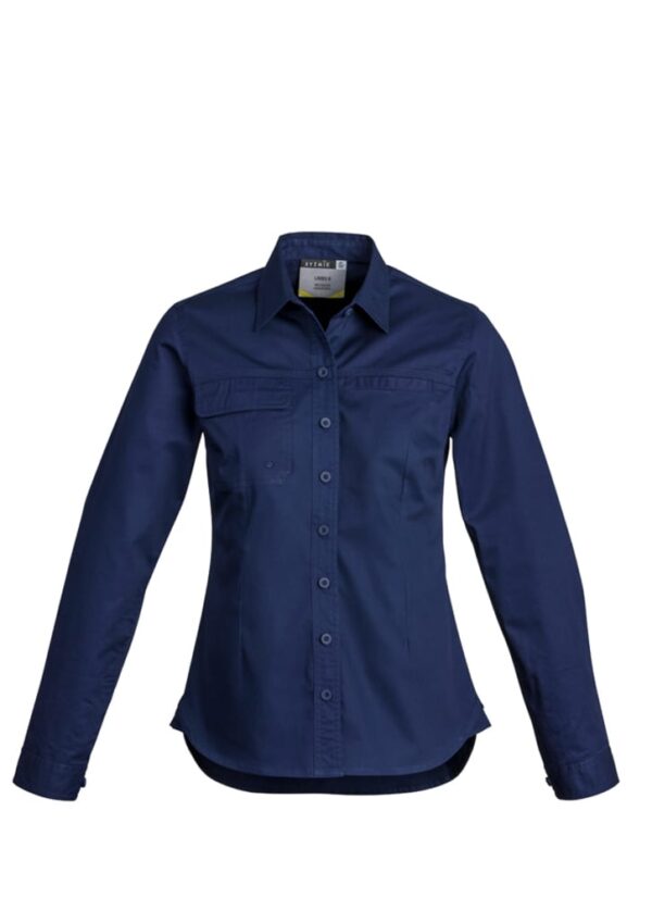 Womens Lightweight Tradie Long Sleeve Shirt - Image 4