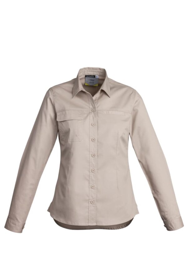 Womens Lightweight Tradie Long Sleeve Shirt - Image 2