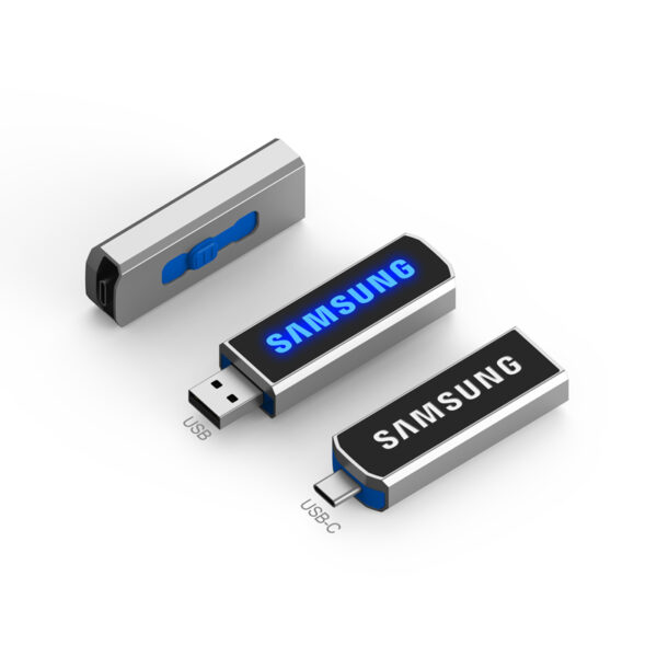 Clyde LED Type-C Flash Drive - Image 5