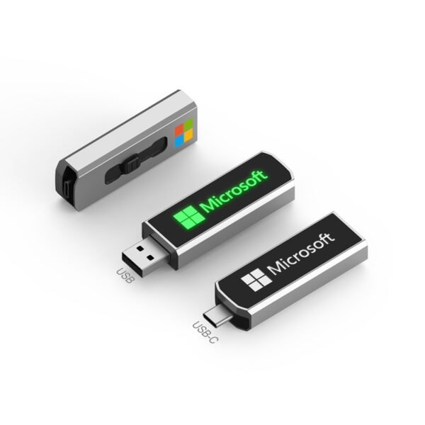 Clyde LED Type-C Flash Drive - Image 2