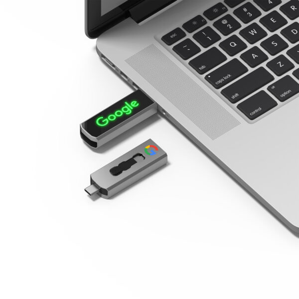 Clyde LED Type-C Flash Drive - Image 4