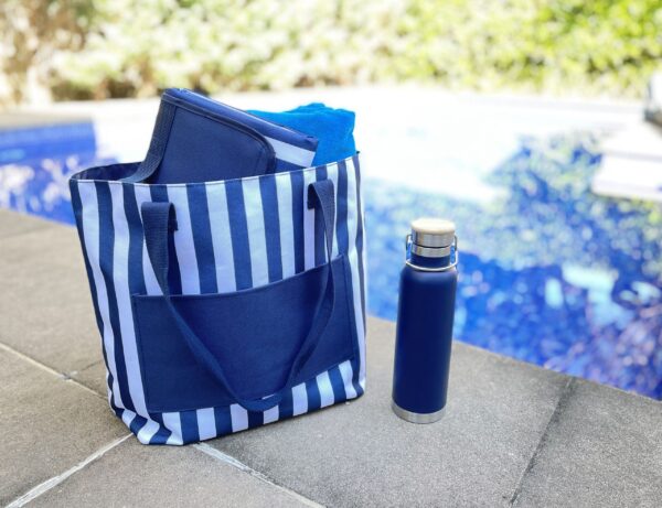 Ascot Beach Tote, Navy - Image 5