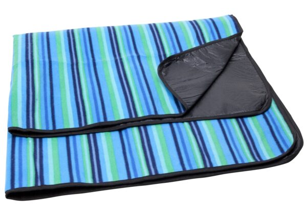Jamaica Picnic Rug, Blue Stripe - Image 2
