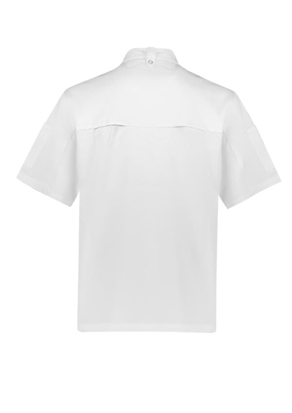 Mens Zest Short Sleeve Chef Jacket - Image 3