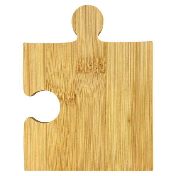 Puzzle Bamboo Coaster Set - Image 4