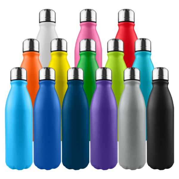 Komo Shiny Aluminium Drink Bottle Single Wall - Image 2