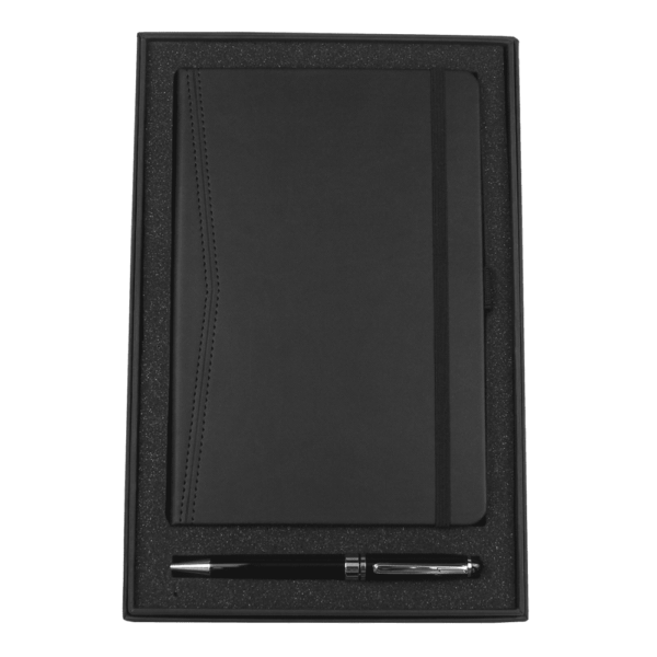 Gift Set with 9198 Pedova Pocket Bound JournalBook & 6002 Bristol Twist Ballpoint Pen - Image 2