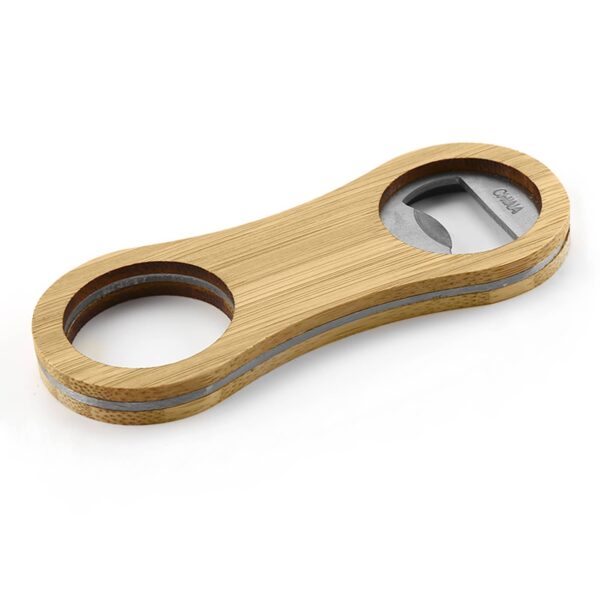 Intox Bamboo Bottle Opener Key Ring - Image 2