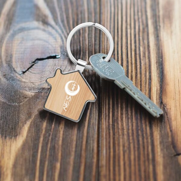 Bamboo House Key Ring - Image 4