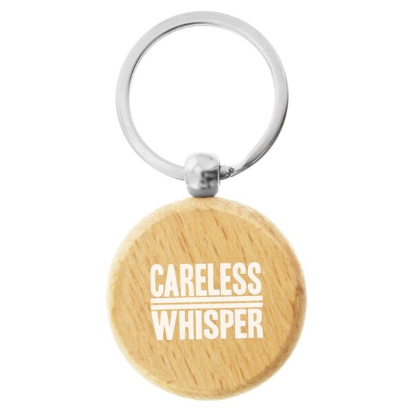 Wood Round Key Ring