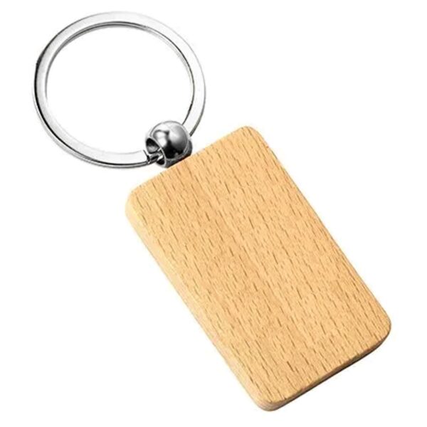 Wood Euro Key Ring - Image 2