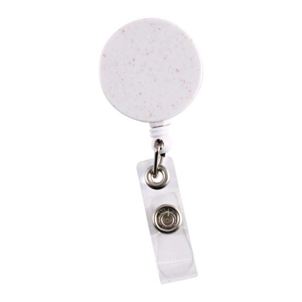 Retractable Badge Holder Wheat Straw - Image 2