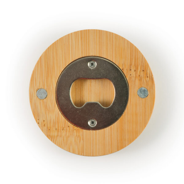 Discus Bamboo Bottle Opener Coaster - Image 7