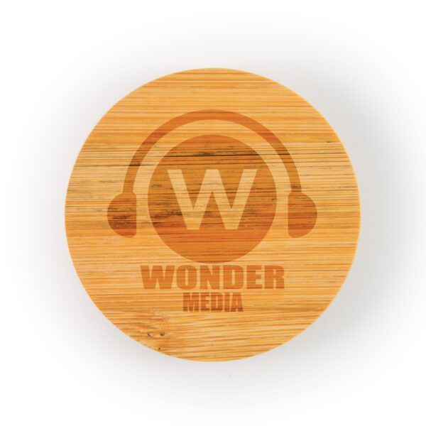 Discus Bamboo Bottle Opener Coaster - Image 6
