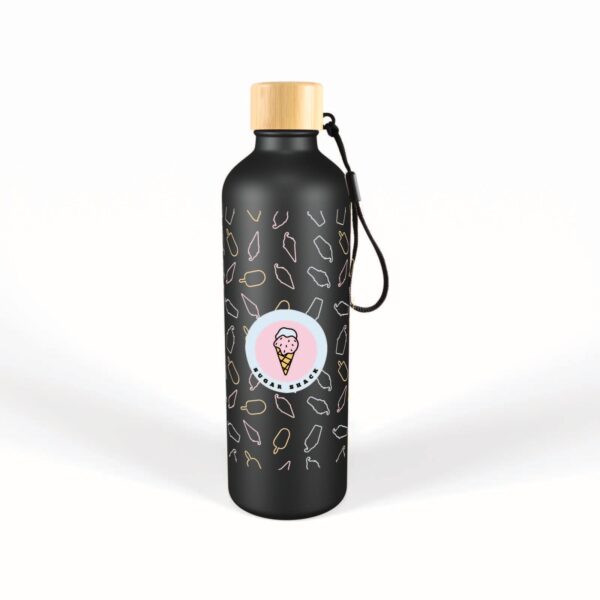 Gelato Aluminium Drink Bottle with Bamboo Lid - Image 14